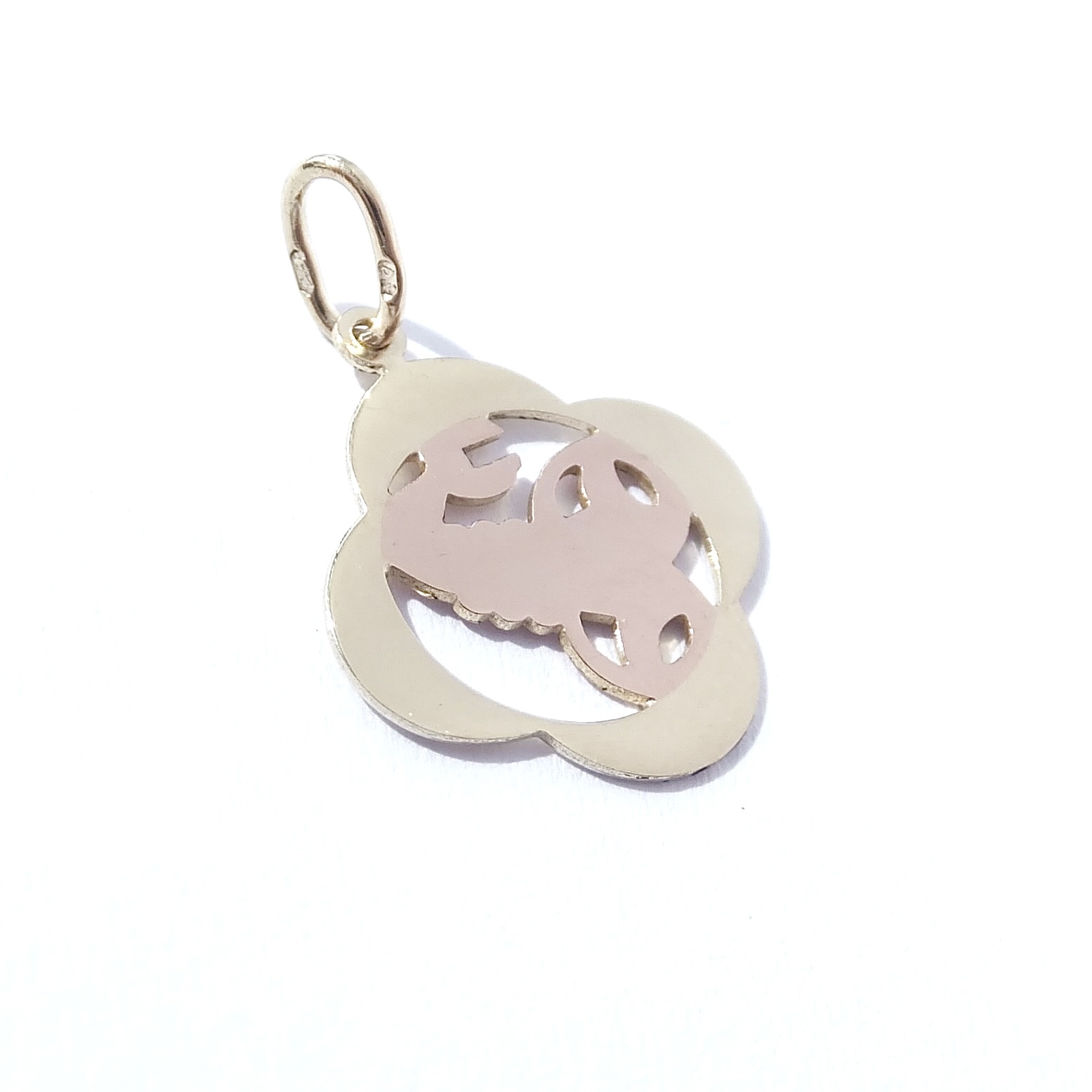 Zlatý přívěsek znamení Štír, Au 14K 585/1000, váha 0,59 g, použité zlato