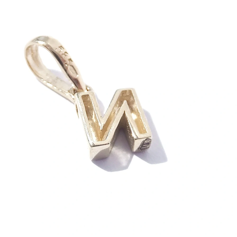 Zlatý přívěsek písmeno N, Au 14K 585/1000, váha 0,64 g