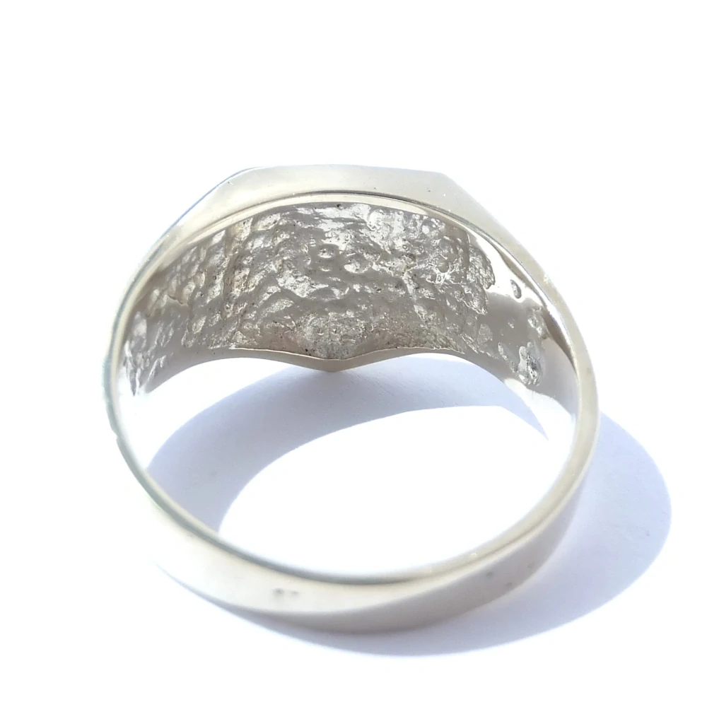 Zlatý prsten, Au 14K 585/1000, váha 8,13 g, použité zlato