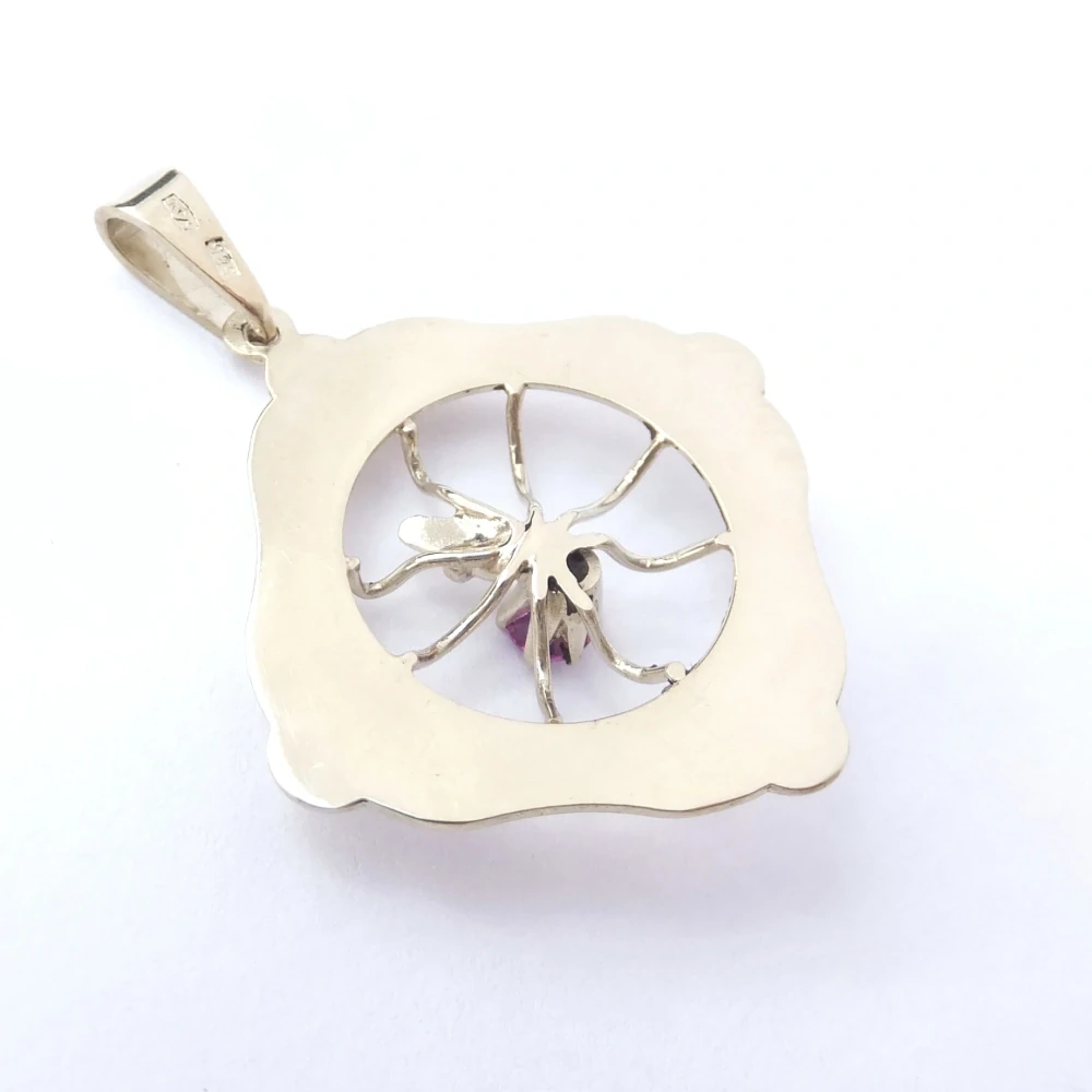 Zlatý přívěsek pavučina, Au 14K 585/1000, váha 2,74 g, použité zlato