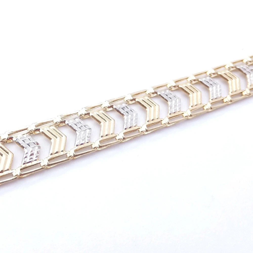 Zlatý náramek 19,5 cm, Au 14K 585/1000, váha 7,47 g
