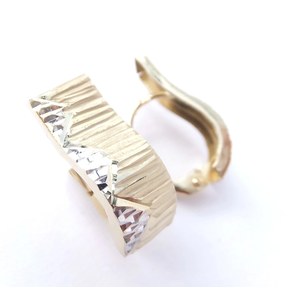 Zlaté náušnice, Au 14K 585/1000, váha 2,09 g