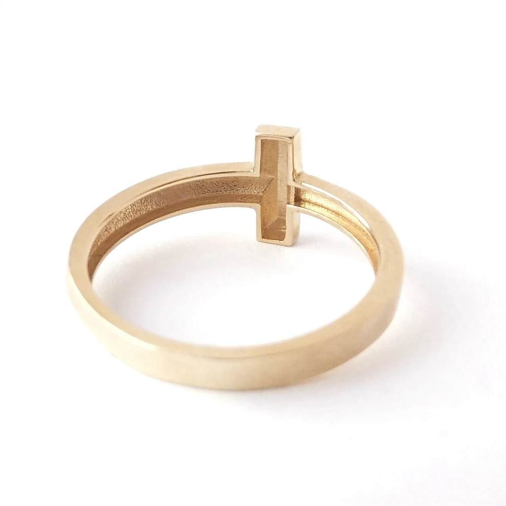 Zlatý prsten, Au 14K 585/1000, váha 2,04 g