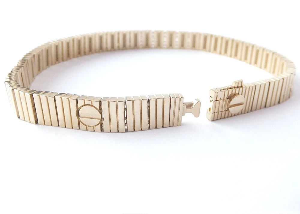 Zlatý náramek 19,5 cm, Au 14K 585/1000, váha 14,57 g