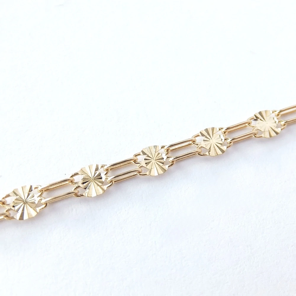 Zlatý náramek 18,5 cm, Au 14K 585/1000, váha 1,14 g