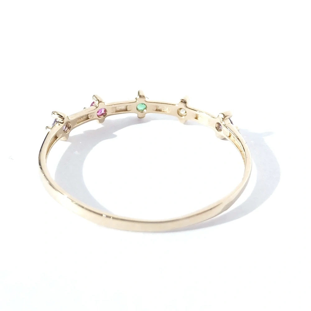 Zlatý prsten, Au 14K 585/1000, váha 0,88 g