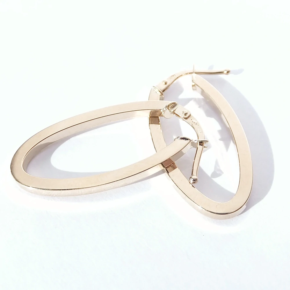 Zlaté náušnice, Au 14K 585/1000, váha 1,49 g