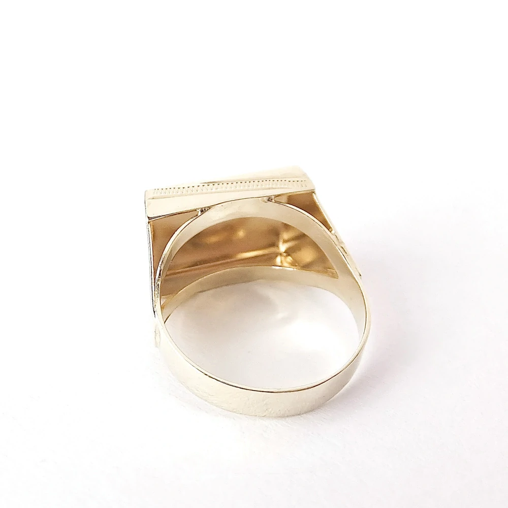 Zlatý prsten, Au 14K 585/1000, váha 2,26 g