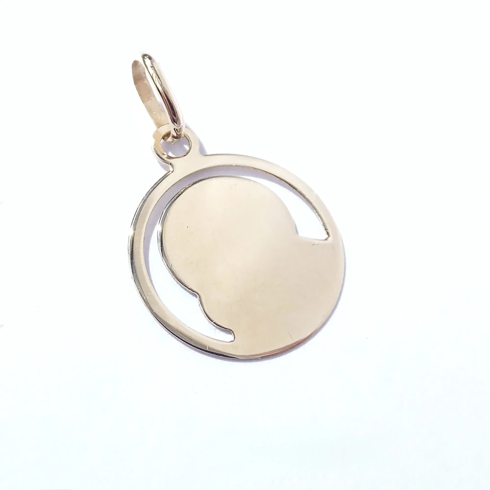 Zlatý přívěsek Madonka, Au 14K 585/1000, váha 0,57 g