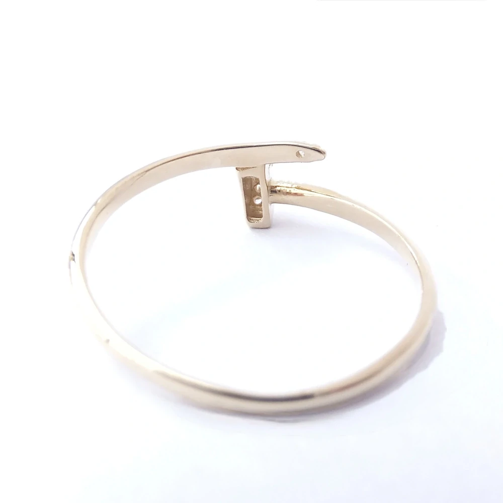 Zlatý prsten, Au 14K 585/1000, váha 1,51 g
