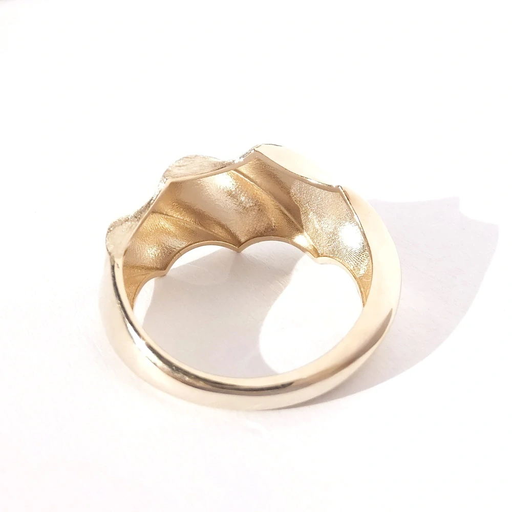 Zlatý prsten, Au 14K 585/1000, váha 2,16 g