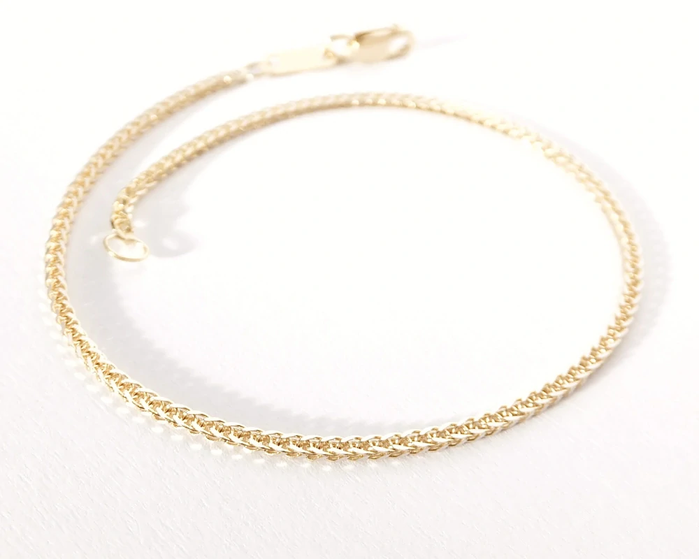 Zlatý náramek 18,5 cm, Au 14K 585/1000, váha 1,63 g