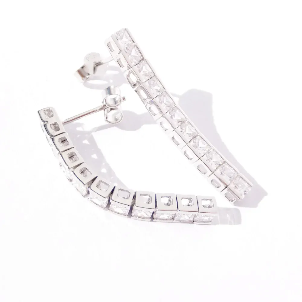 Stříbrné visací náušnice, Ag  925/1000, váha 2x 1,65 g