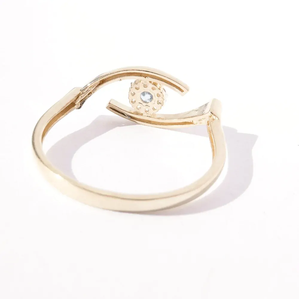 Zlatý prsten, 14K 585/1000, váha 1,66 g