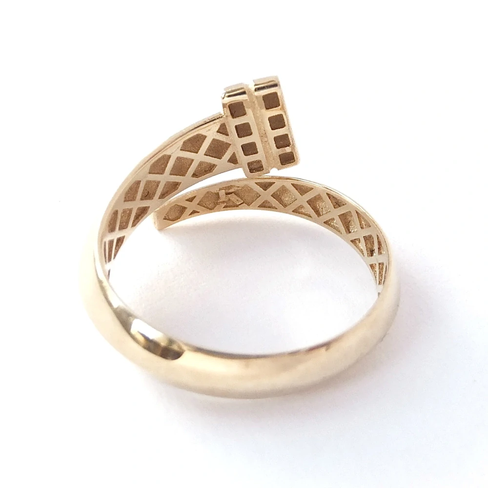 Zlatý prsten, Au 14K 585/1000, váha 2,16 g