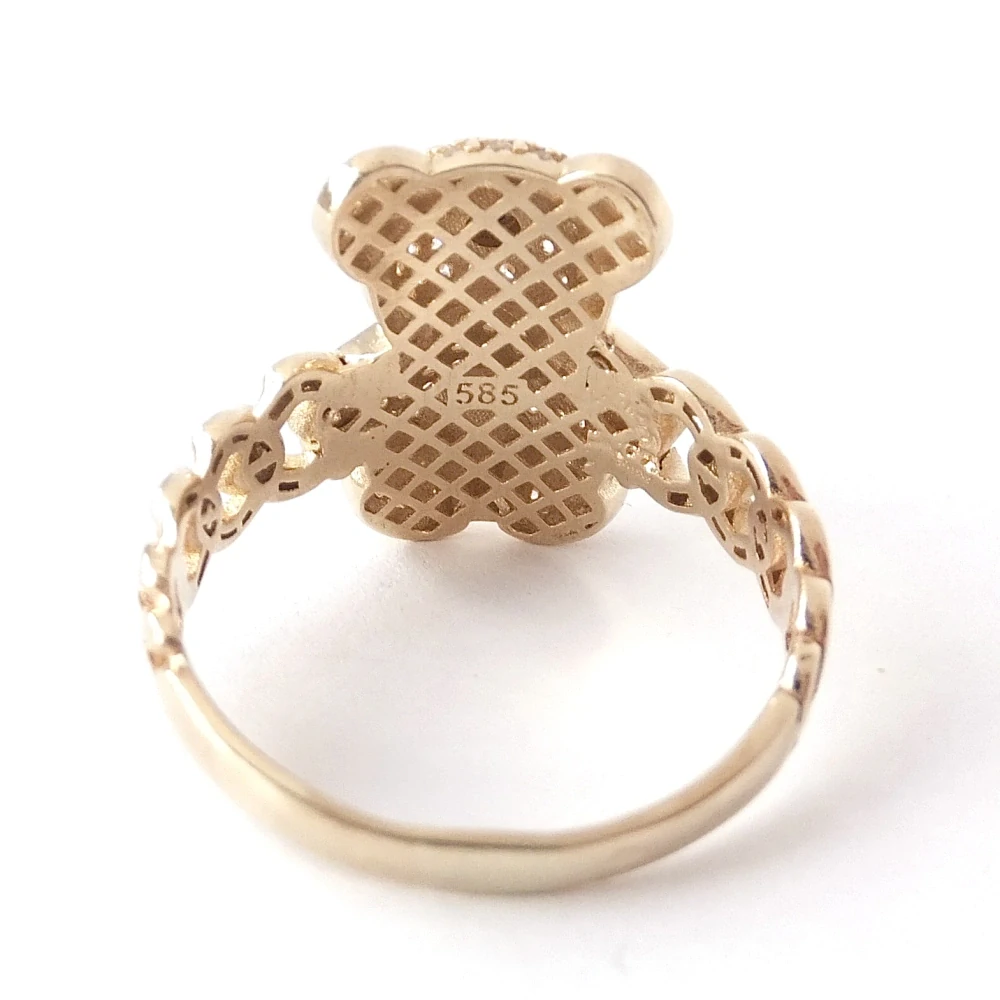 Zlatý prsten, Au 14K 585/1000, váha 5,03 g