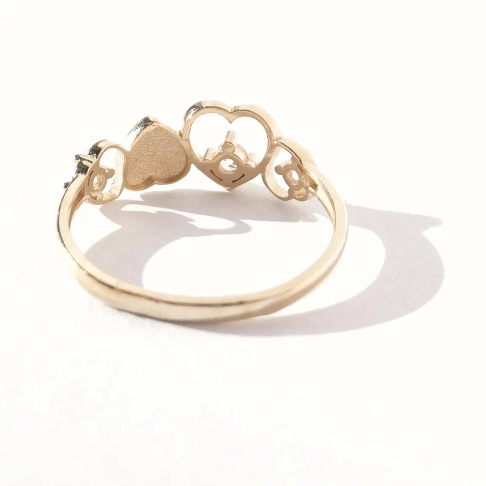 Zlatý prsten, Au 14K 585/1000, váha 1,63 g