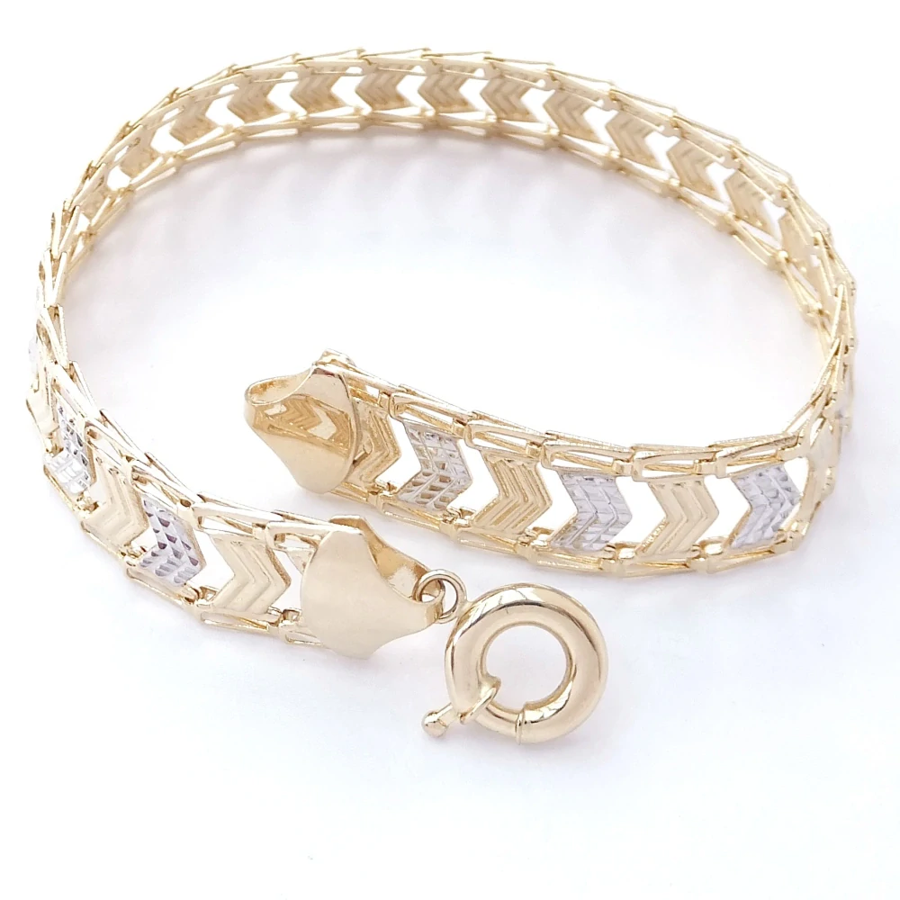 Zlatý náramek 19,5 cm, Au 14K 585/1000, váha 7,47 g