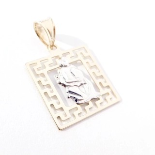Zlatý přívěsek znamení Vodnář, Au 14K 585/1000, váha 0,99 g