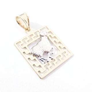 Zlatý přívěsek znamení Beran, Au 14K 585/1000, váha 0,98 g