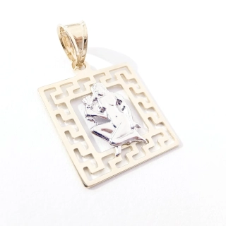 Zlatý přívěsek znamení Panna, Au 14K 585/1000, váha 0,96 g