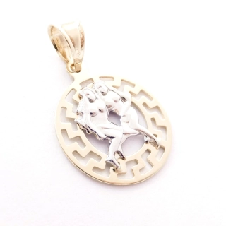 Zlatý přívěsek znamení Blíženci, Au 14K 585/1000, váha 0,84 g