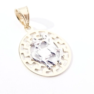 Zlatý přívěsek znamení Střelec, Au 14K 585/1000, váha 0,84 g