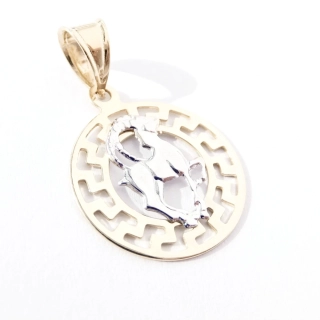 Zlatý přívěsek znamení Kozoroh, Au 14K 585/1000, váha 0,82 g