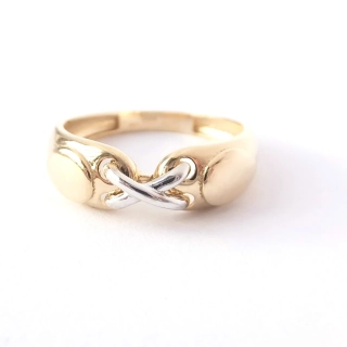 Zlatý prsten, Au 14K 585/1000, váha 2,14 g