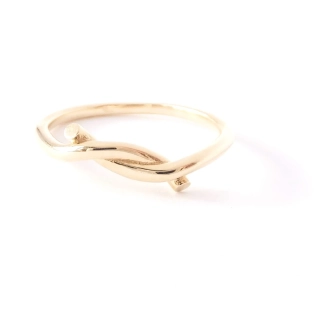 Zlatý prsten, Au 14K 585/1000, váha 1,67 g