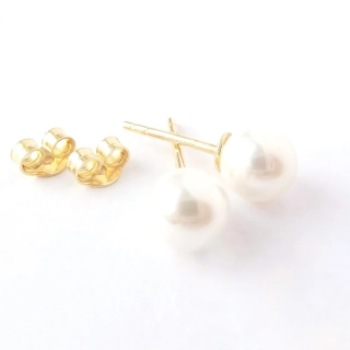 Zlaté náušnice, Au 14K 585/1000, váha 1,23 g