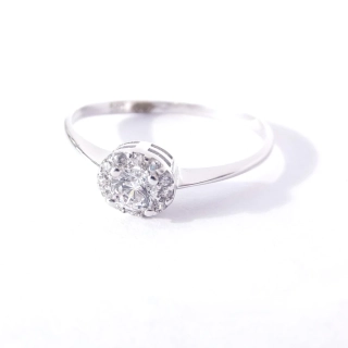 Zlatý prsten, Au 14K 585/1000, váha 0,95 g