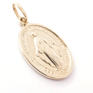 Zlatý přívěsek Madonka, 14K 585/1000, váha 3,24 g, použité zlato