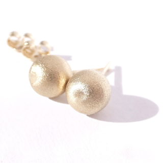 Zlaté náušnice, Au 14K 585/1000, váha 1,54 g
