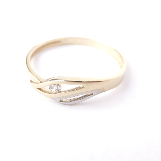 Zlatý prsten, Au 14K 585/1000, váha 1,50 g