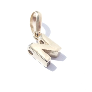 Zlatý přívěsek písmeno N, Au 14K 585/1000, váha 0,64 g