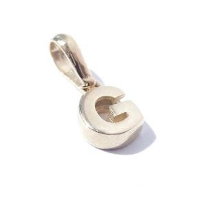 Zlatý přívěsek písmeno G, Au 14K 585/1000, váha 0,64 g