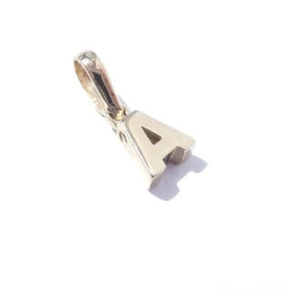 Zlatý přívěsek písmeno A, Au 14K 585/1000, váha 0,53 g