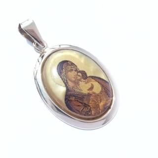 Zlatý přívěsek Madonka, 14K 585/1000, váha 2,87 g, použité zlato