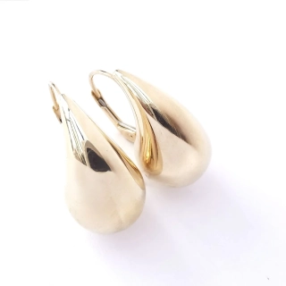 Zlaté náušnice, Au 14K 585/1000, váha 4,40 g