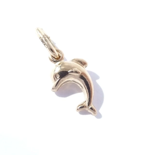 Zlatý přívěsek delfín, Au 14K 585/1000, váha 0,44 g