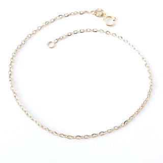 Zlatý náramek 18 cm, Au 14K 585/1000, váha 0,73 g