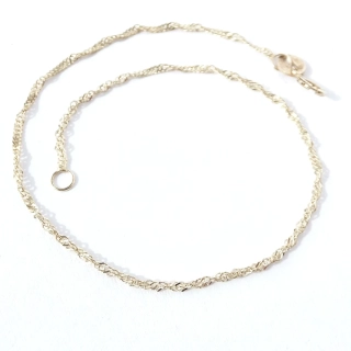 Zlatý náramek 18 cm, Au 14K 585/1000, váha 0,96 g