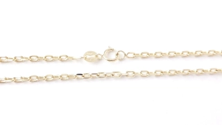 Zlatý řetízek 60 cm, Au 14K 585/1000, váha 6,60 g