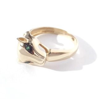 Zlatý prsten, Au 14K 585/1000, váha 3,54 g
