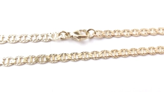 Zlatý řetízek 45 cm, Au 14K 585/1000, váha 6,52 g, použité zlato 