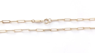 Zlatý řetízek 45 cm, Au 14K 585/1000, váha 2,91 g