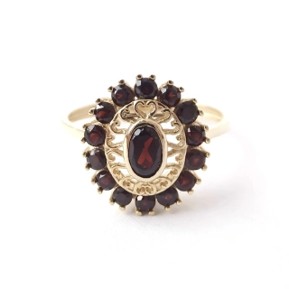 Zlatý prsten, Au 14K 585/1000, váha 2,33 g