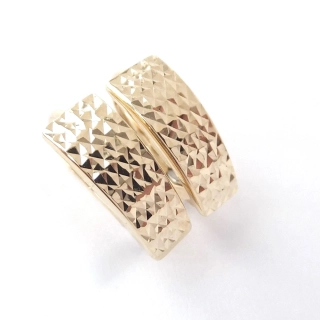 Zlaté náušnice, Au 14K 585/1000, váha 1,38 g
