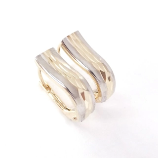 Zlaté náušnice, Au 14K 585/1000, váha 1,47 g